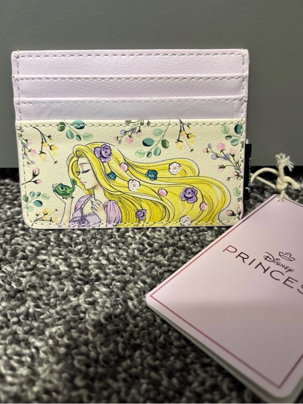 Loungefly Disney Princess Rapunzel Floral Pink and Yellow Card Holder